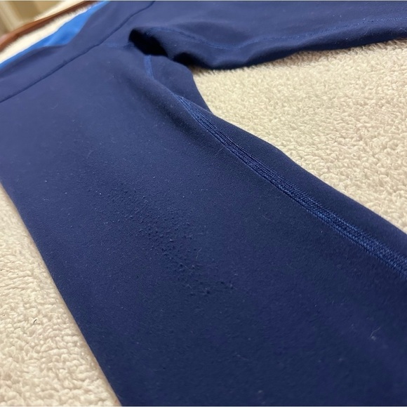 Lululemon Wunder Under Crop Leggings Reversible Blue - Picture 6 of 15